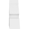 Ekena Millwork Richland Architectural Grade PVC Gable Bracket, 48"W x 18"H x 6"D x 6"F, 9/12 Pitch GBP048X18X0606RIC00 - alternate 4